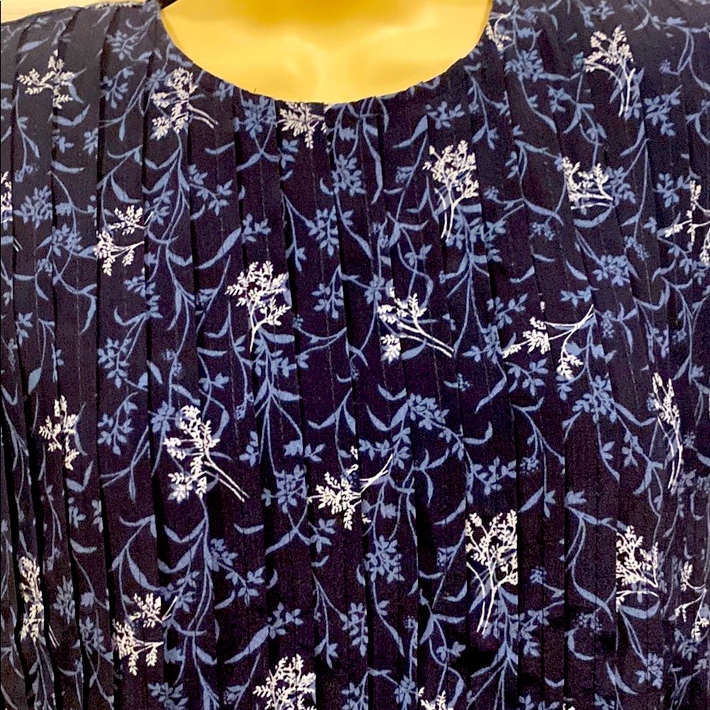 Vintage Blue Floral Dress
